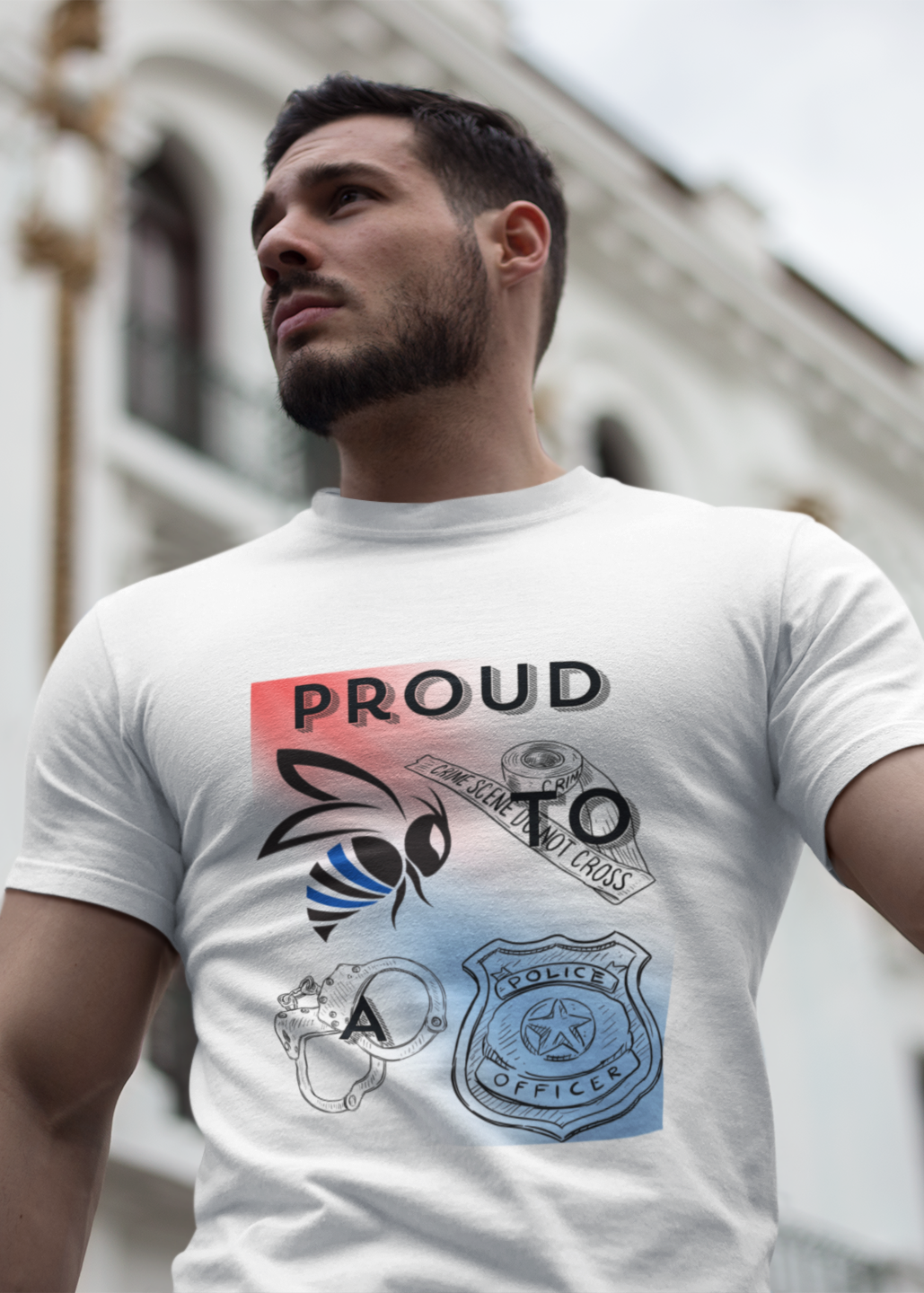 Proud To Bee A Police Officer- Unisex Premium t-shirt